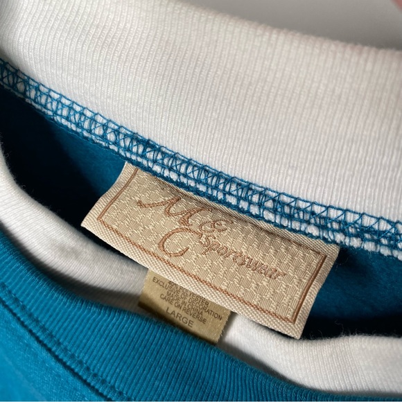 Embroidered Vintage Grandma Teal Sweatshirt - Picture 6 of 6